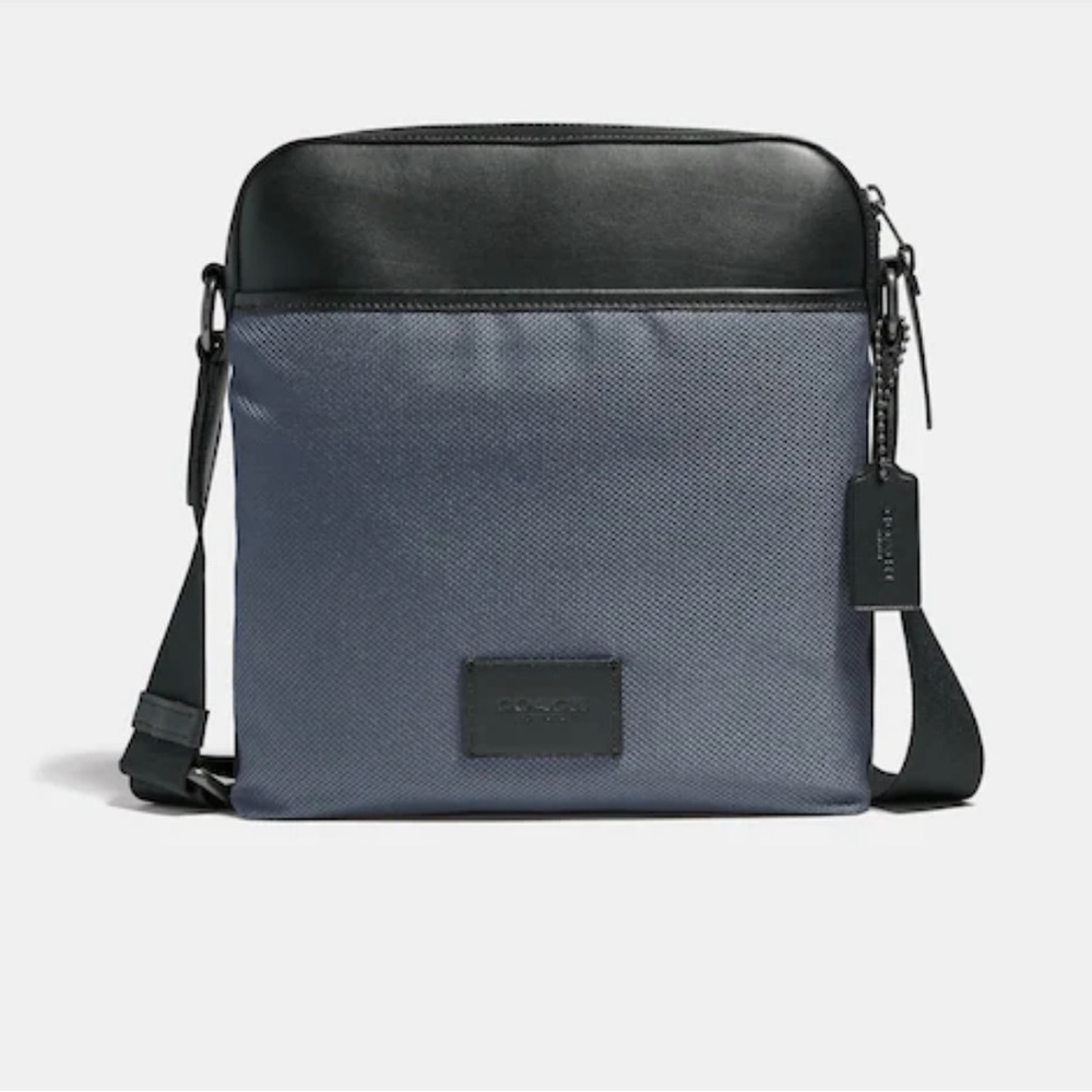 Coach Crossbody F37609 Nylon Leather Messenger Flight bag